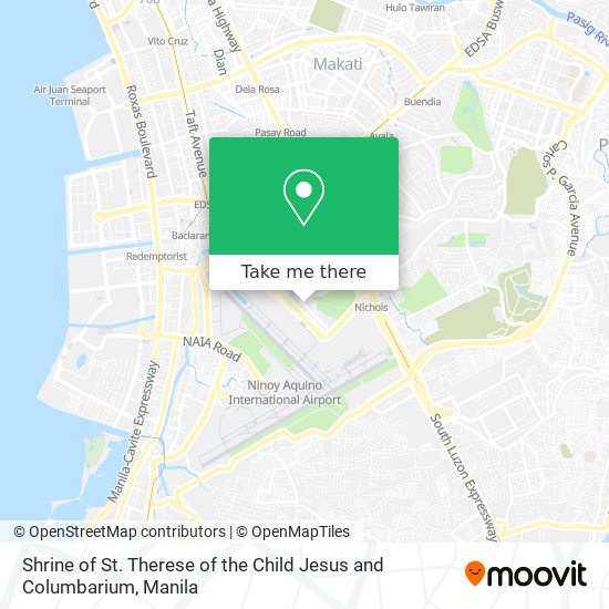 Shrine of St. Therese of the Child Jesus and Columbarium map
