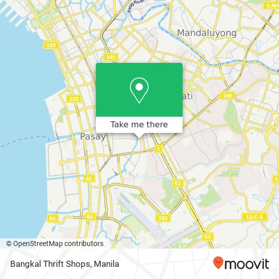 Bangkal Thrift Shops map