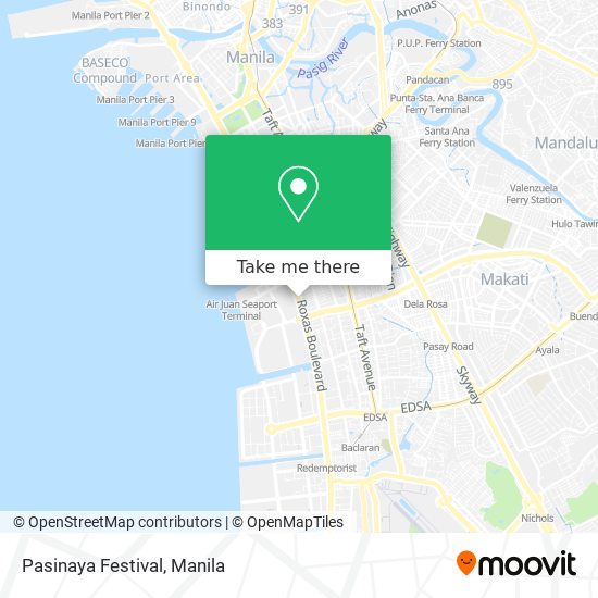 Pasinaya Festival map