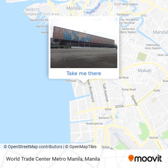 World Trade Center Metro Manila map