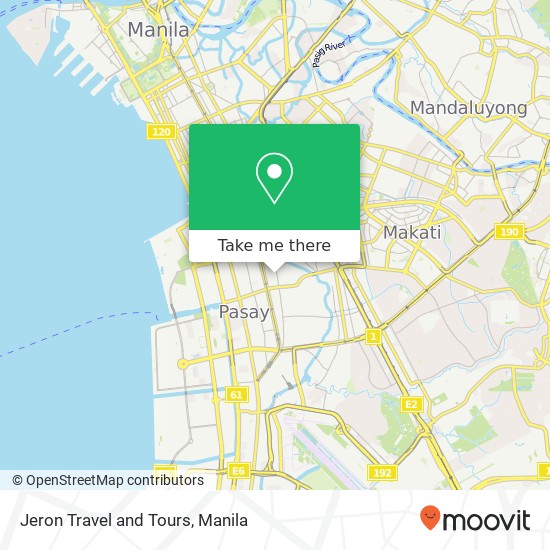 Jeron Travel and Tours map
