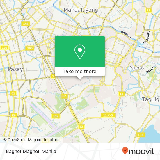Bagnet Magnet map