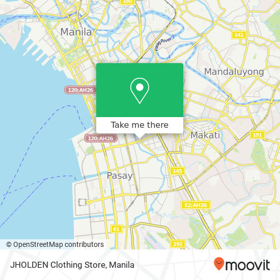 JHOLDEN Clothing Store map
