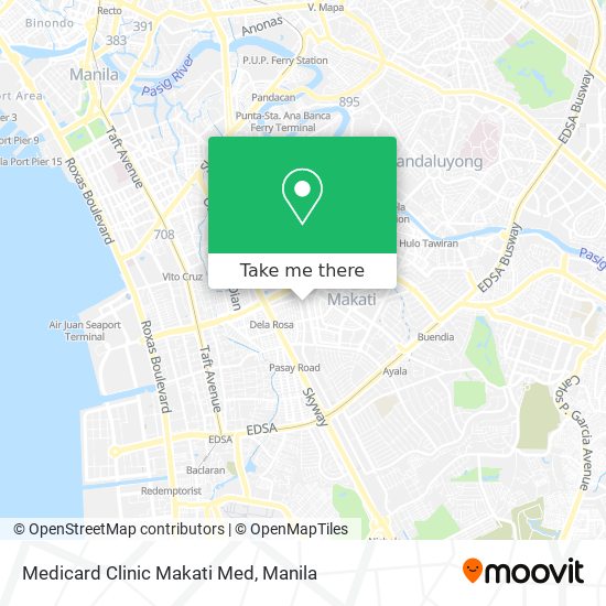 Medicard Clinic Makati Med map