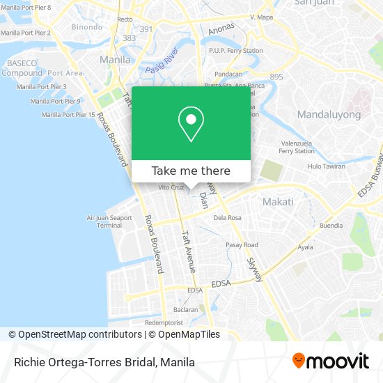 Richie Ortega-Torres Bridal map