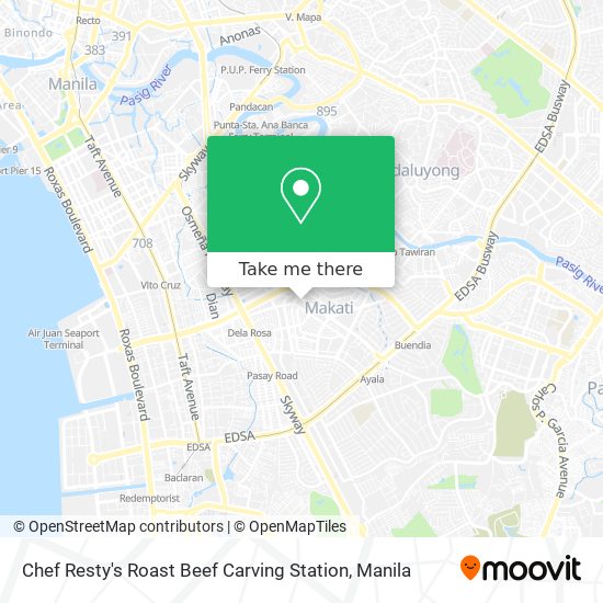 Chef Resty's Roast Beef Carving Station map