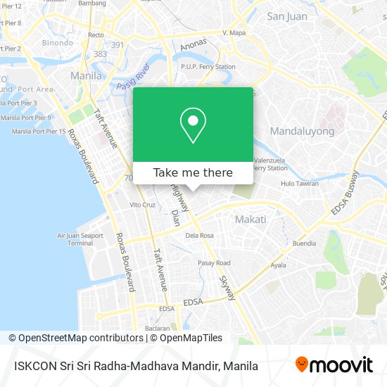 ISKCON Sri Sri Radha-Madhava Mandir map