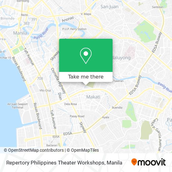 Repertory Philippines Theater Workshops map