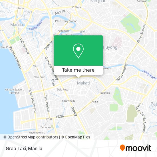 Grab Taxi map