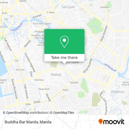 Buddha Bar Manila map