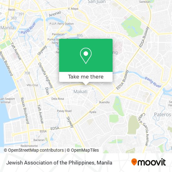 Jewish Association of the Philippines map