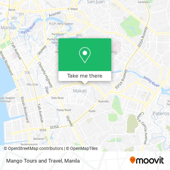 Mango Tours and Travel map