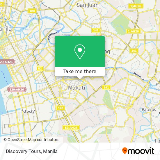 Discovery Tours map