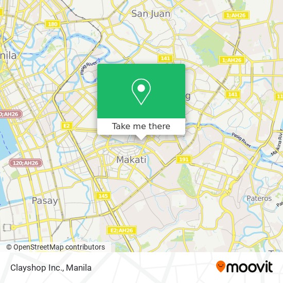 Clayshop Inc. map