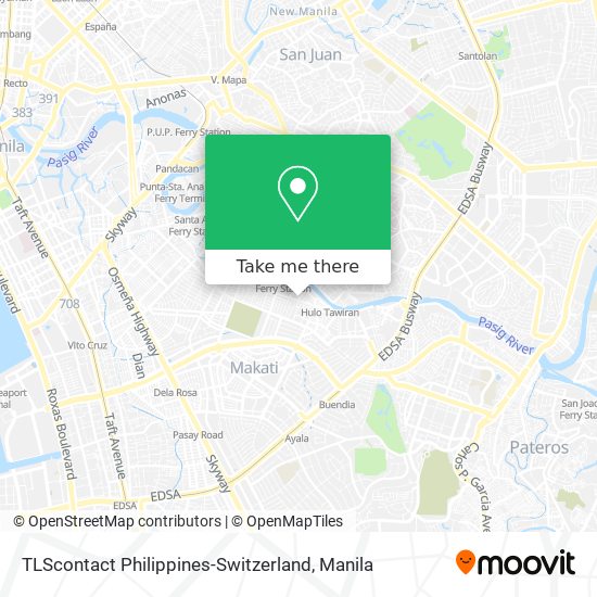 TLScontact Philippines-Switzerland map