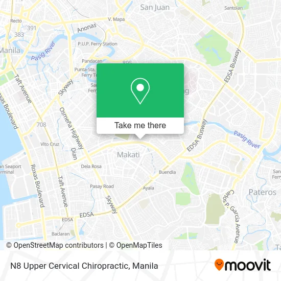 N8 Upper Cervical Chiropractic map