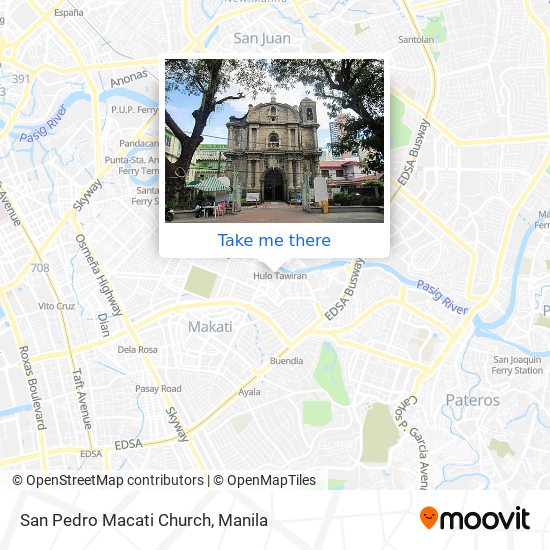 San Pedro Macati Church map