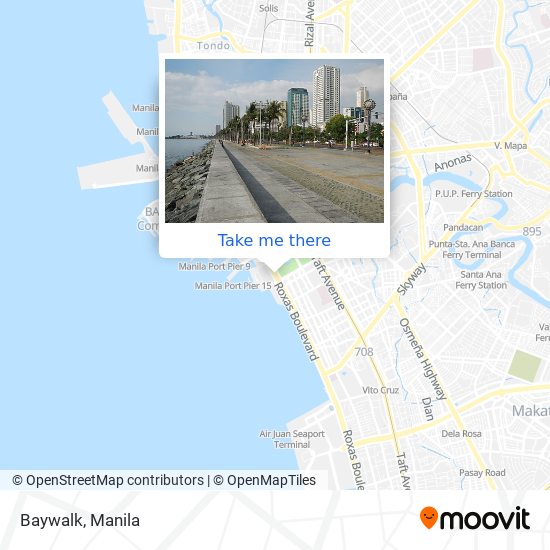 Baywalk map