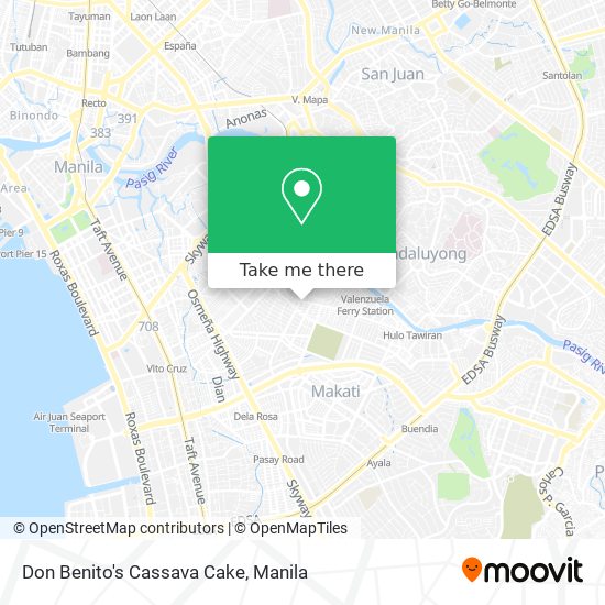 Don Benito's Cassava Cake map