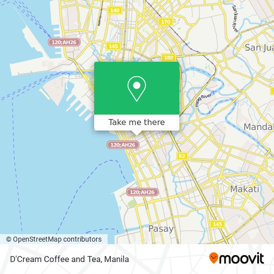 D'Cream Coffee and Tea map