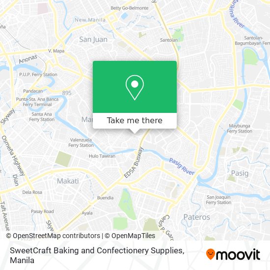 SweetCraft Baking and Confectionery Supplies map