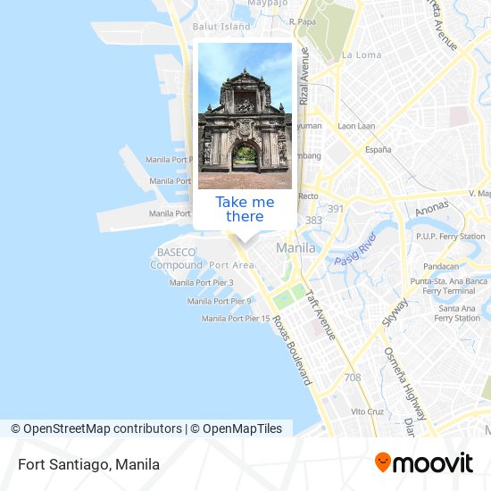 Fort Santiago map