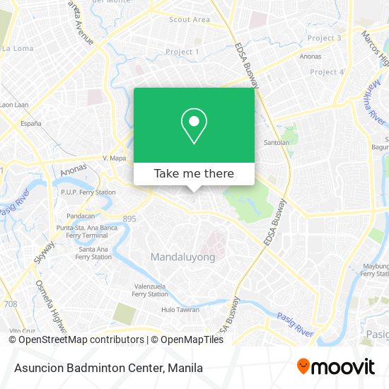 Asuncion Badminton Center map