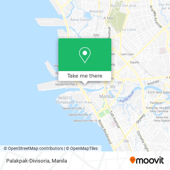 Palakpak-Divisoria map