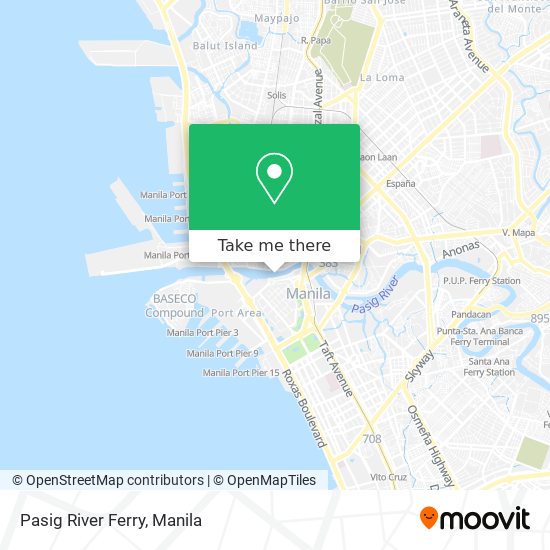 Pasig River Ferry map