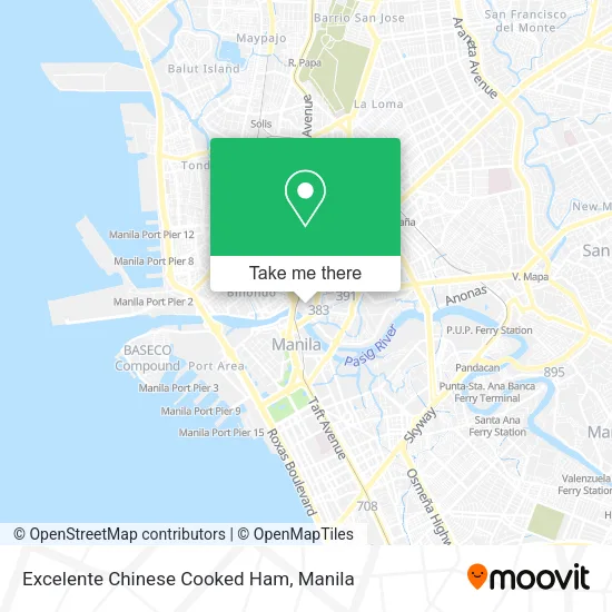Excelente Chinese Cooked Ham map