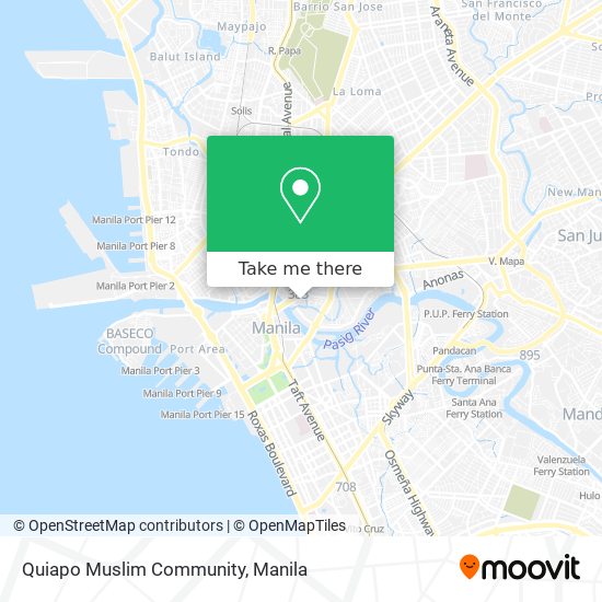 Quiapo Muslim Community map