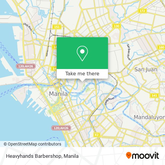 Heavyhands Barbershop map