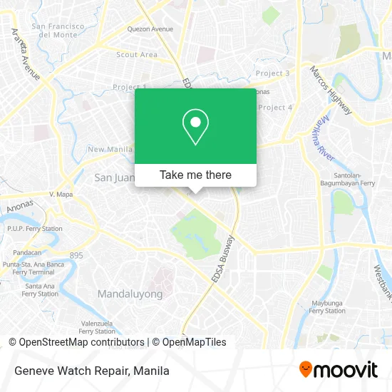 Geneve Watch Repair map