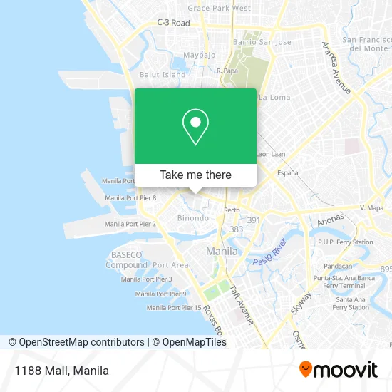 1188 Mall map