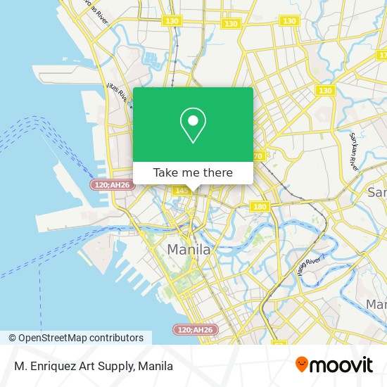 M. Enriquez Art Supply map
