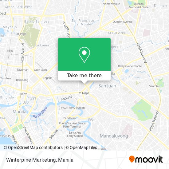 Winterpine Marketing map