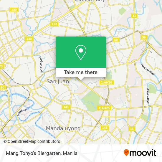 Mang Tonyo's Biergarten map