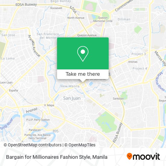 Bargain for Millionaires Fashion Style map