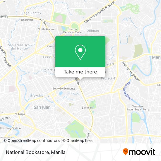 National Bookstore map