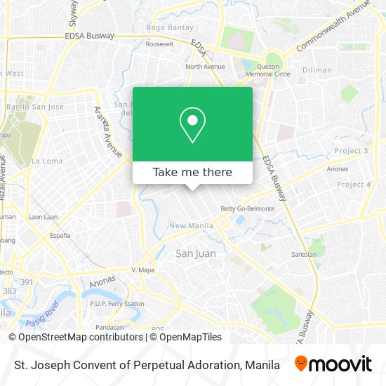 St. Joseph Convent of Perpetual Adoration map