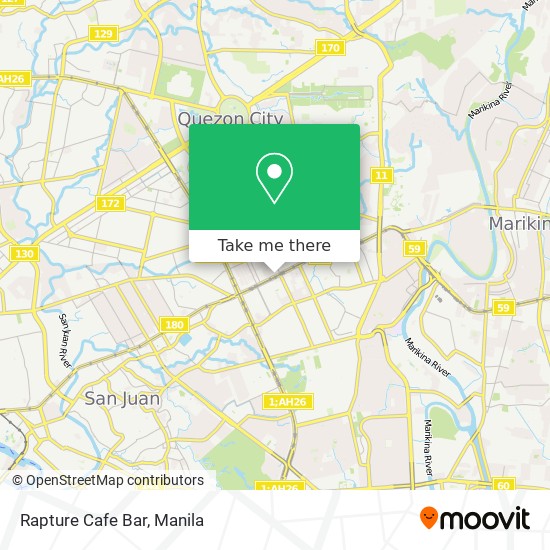Rapture Cafe Bar map