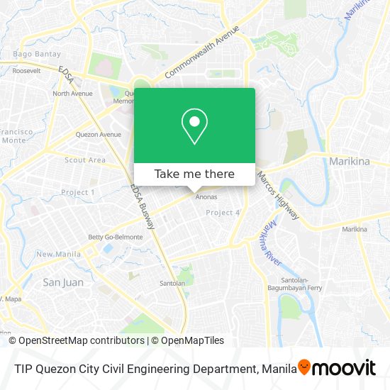 TIP Quezon City Civil Engineering Department map
