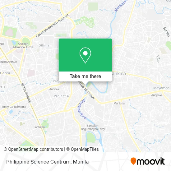 Philippine Science Centrum map