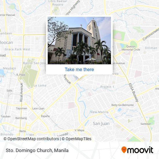 Sto. Domingo Church map