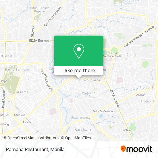 Pamana Restaurant map