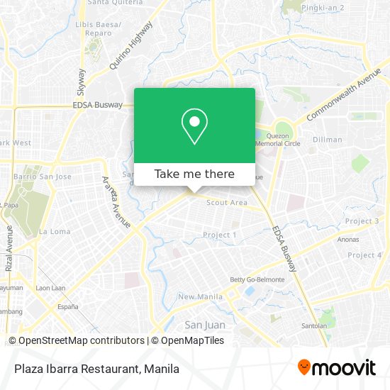 Plaza Ibarra Restaurant map