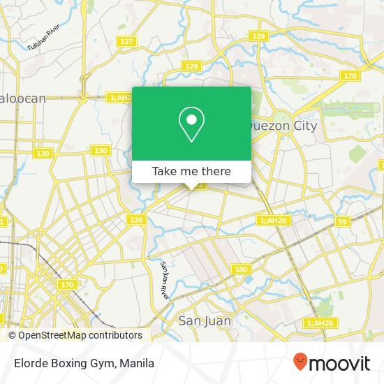 Elorde Boxing Gym map