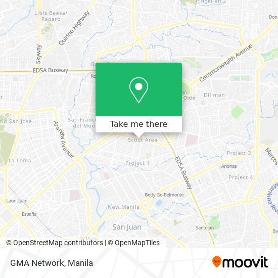 GMA Network map