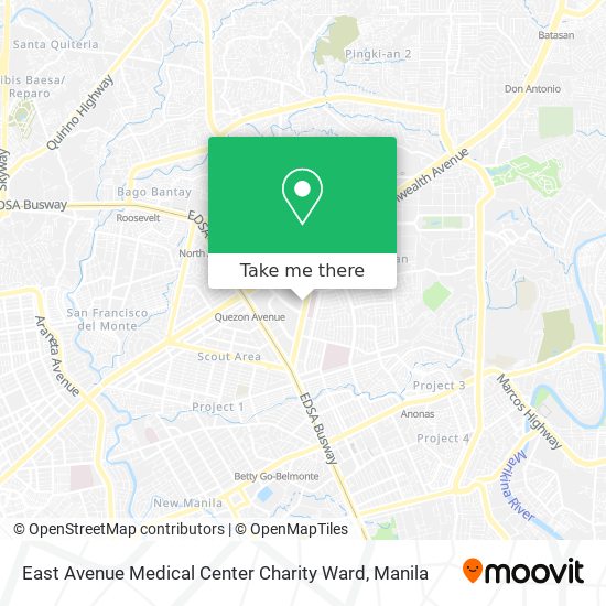 East Avenue Medical Center Charity Ward map