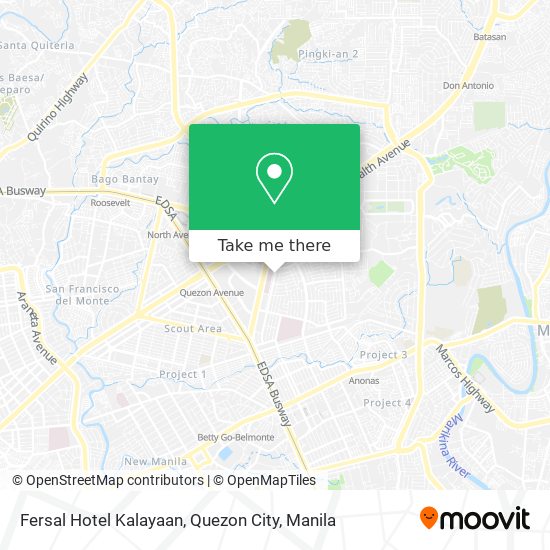 Fersal Hotel Kalayaan, Quezon City map